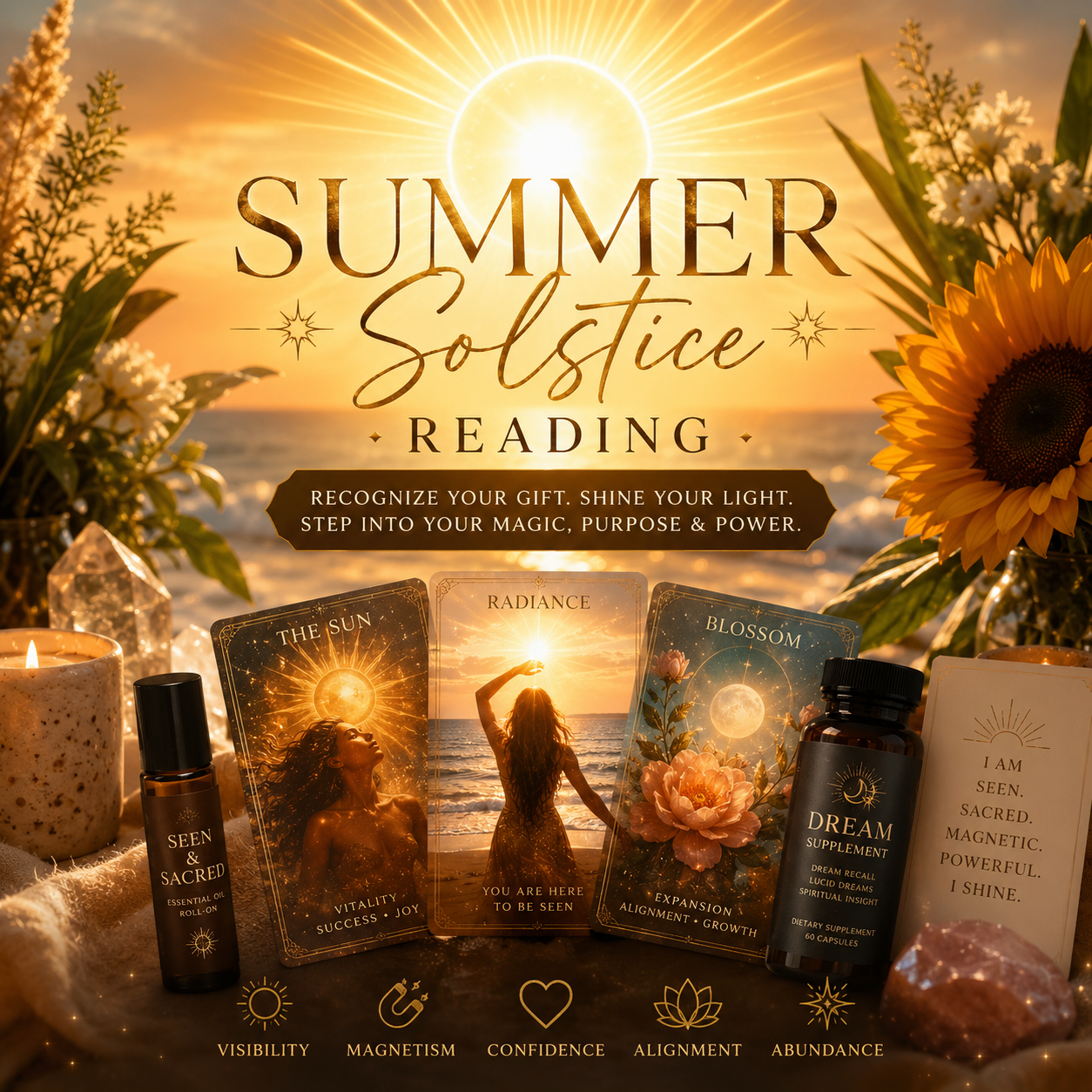 Summer Solstice Readings: Step Into the Light of Your Gift, Magic, Purpose & Power
